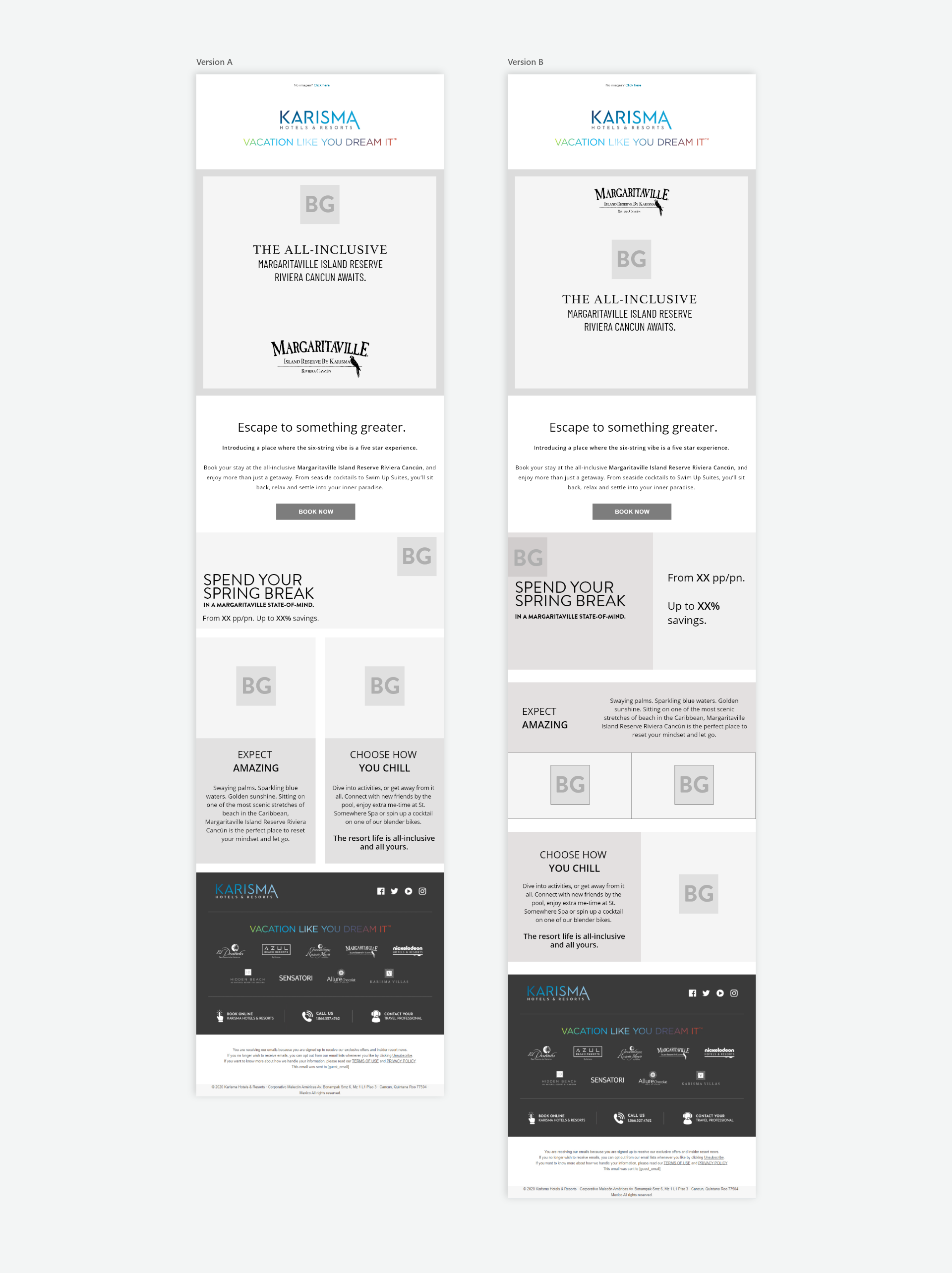 Email Concept Wireframes