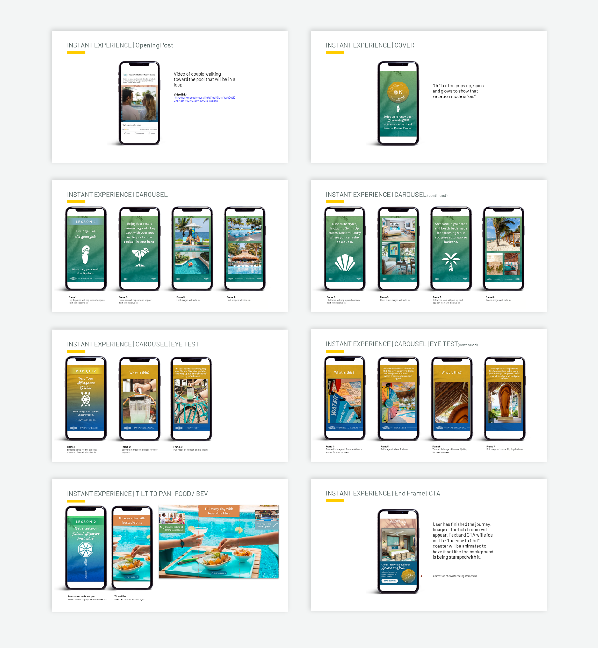 Instant Experience Final Layouts