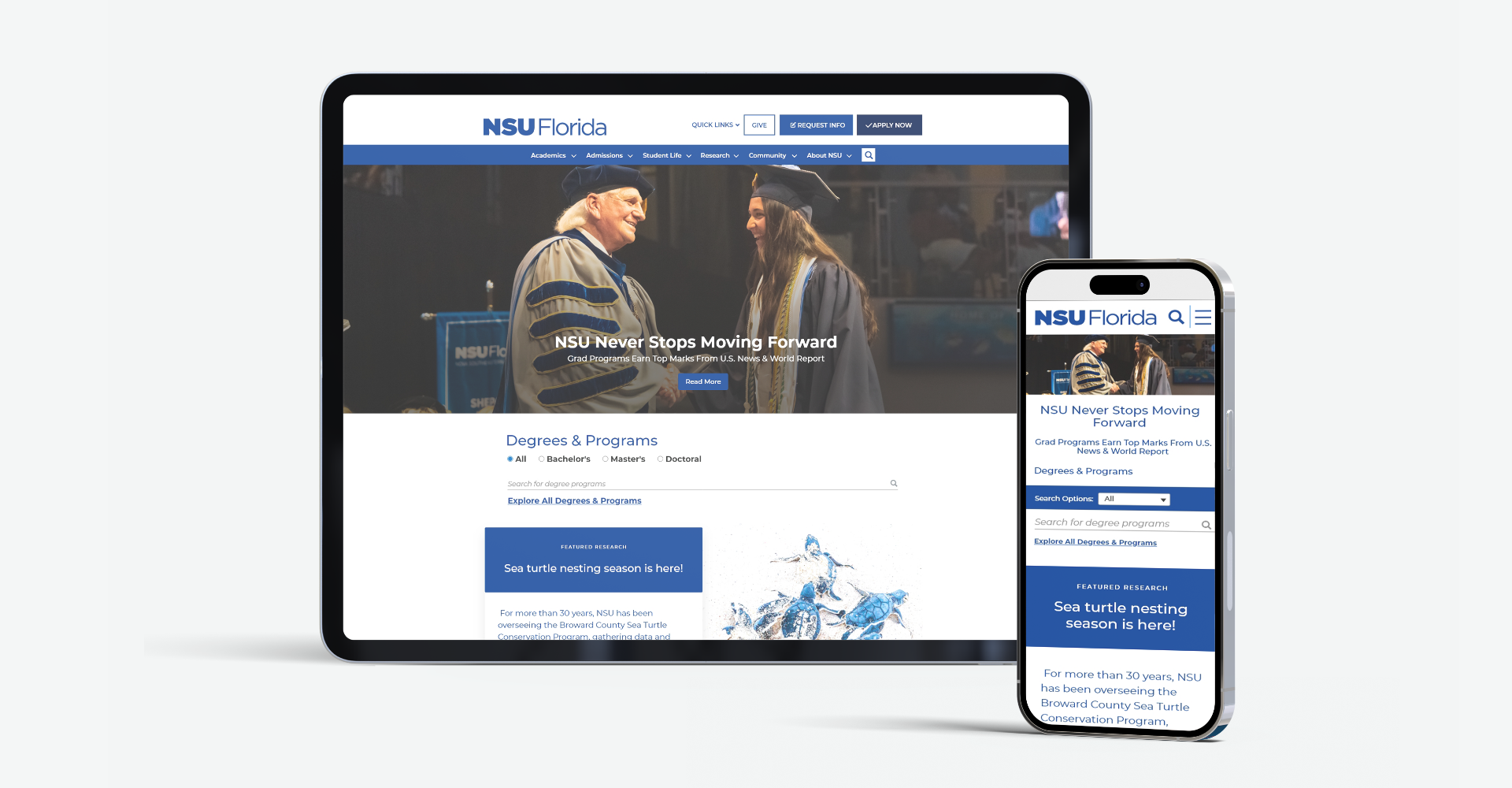 Nova.edu Landing Page